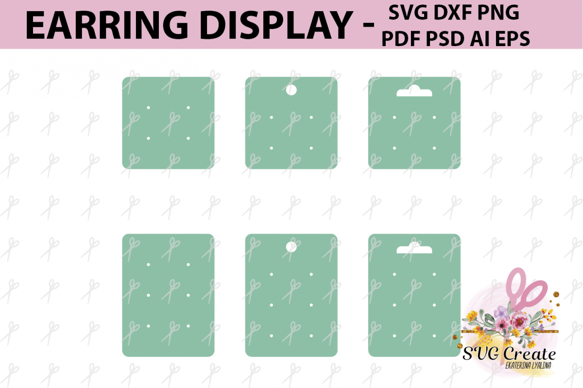 printable earring card template