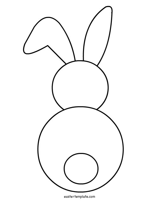 printable easter bunny craft template