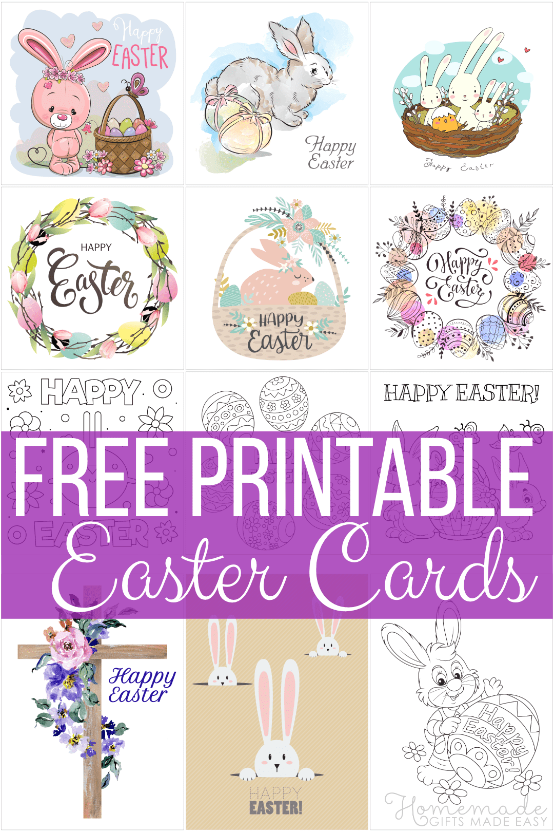 Printable Easter Card Templates Fillable Form 2024
