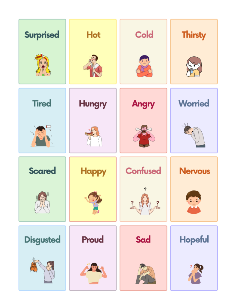 free printable emotion games