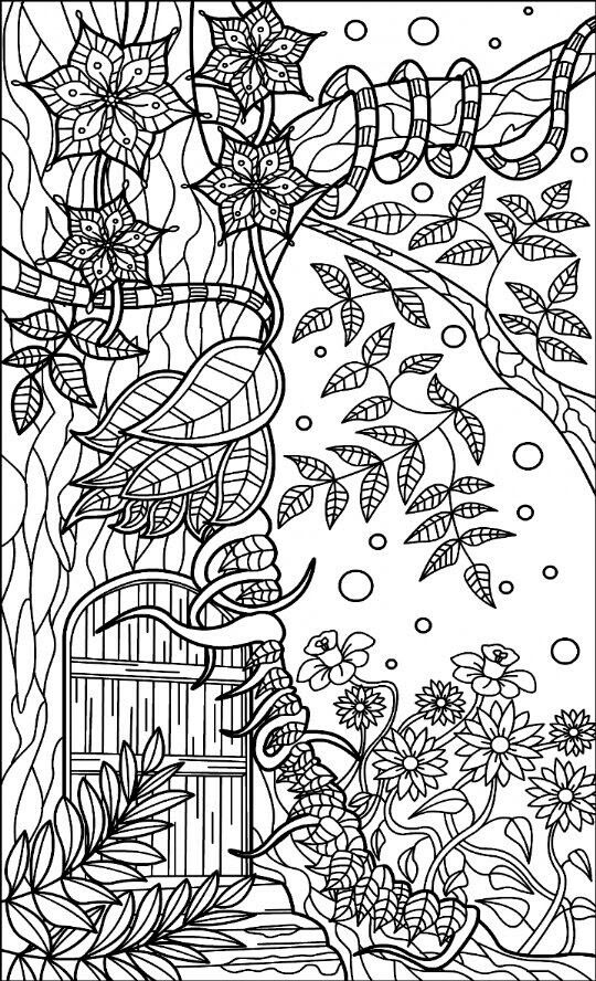Printable Enchanted Forest Coloring Pages Printable Calendars AT A GLANCE