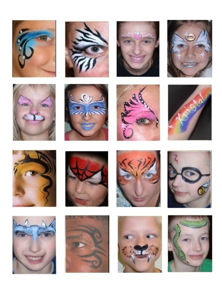 Printable Face Painting Designs