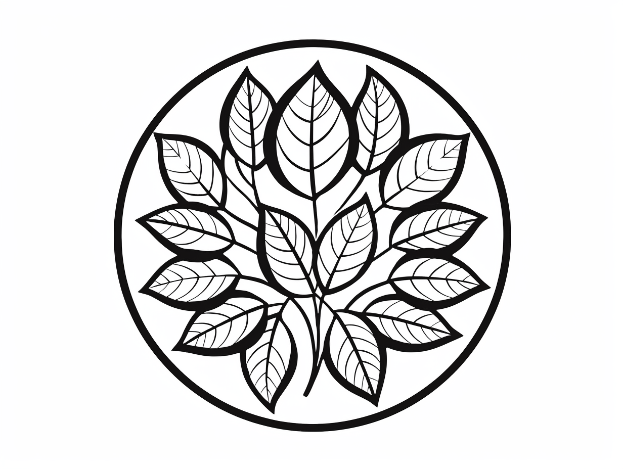Printable Fall Leaves To Color Coloring Page