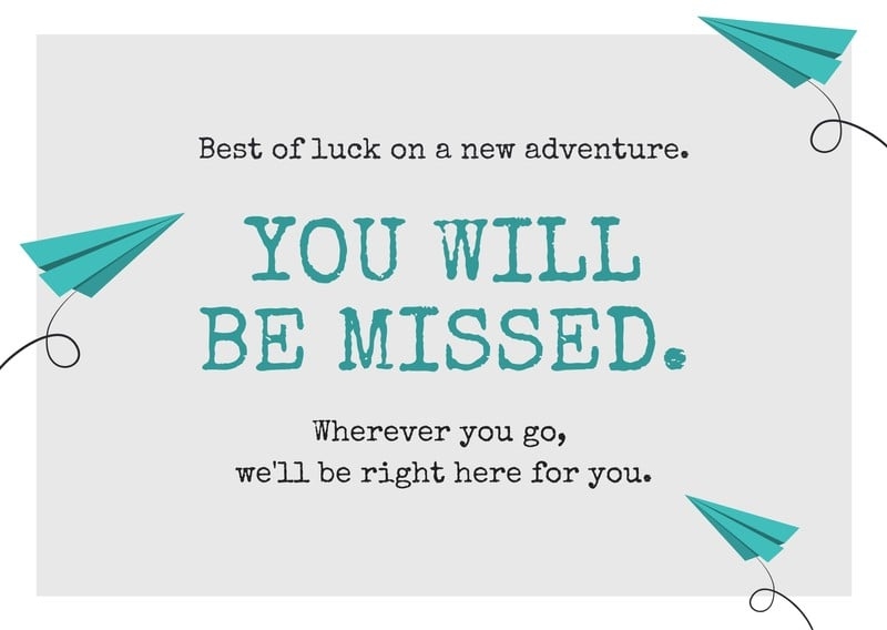 Printable Farewell Card Template For Colleague Printable Templates
