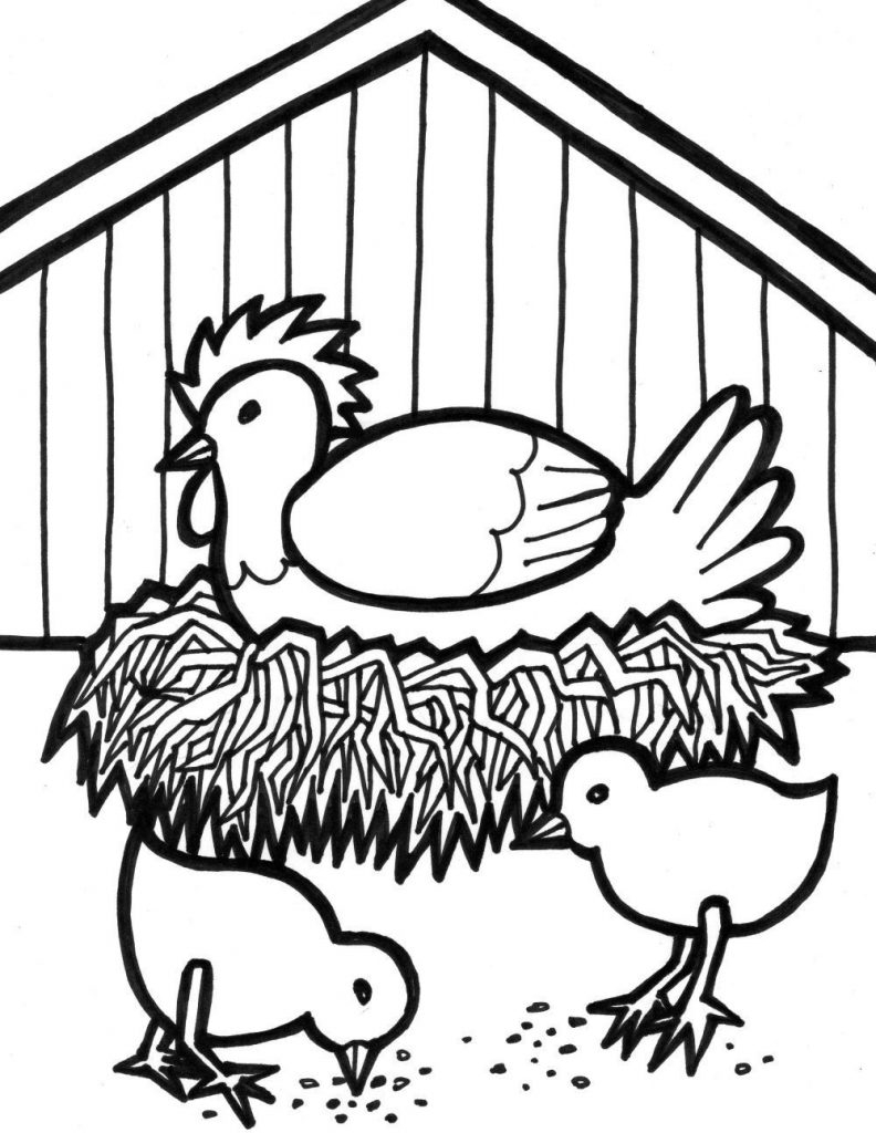 Printable Farm Pictures To Color