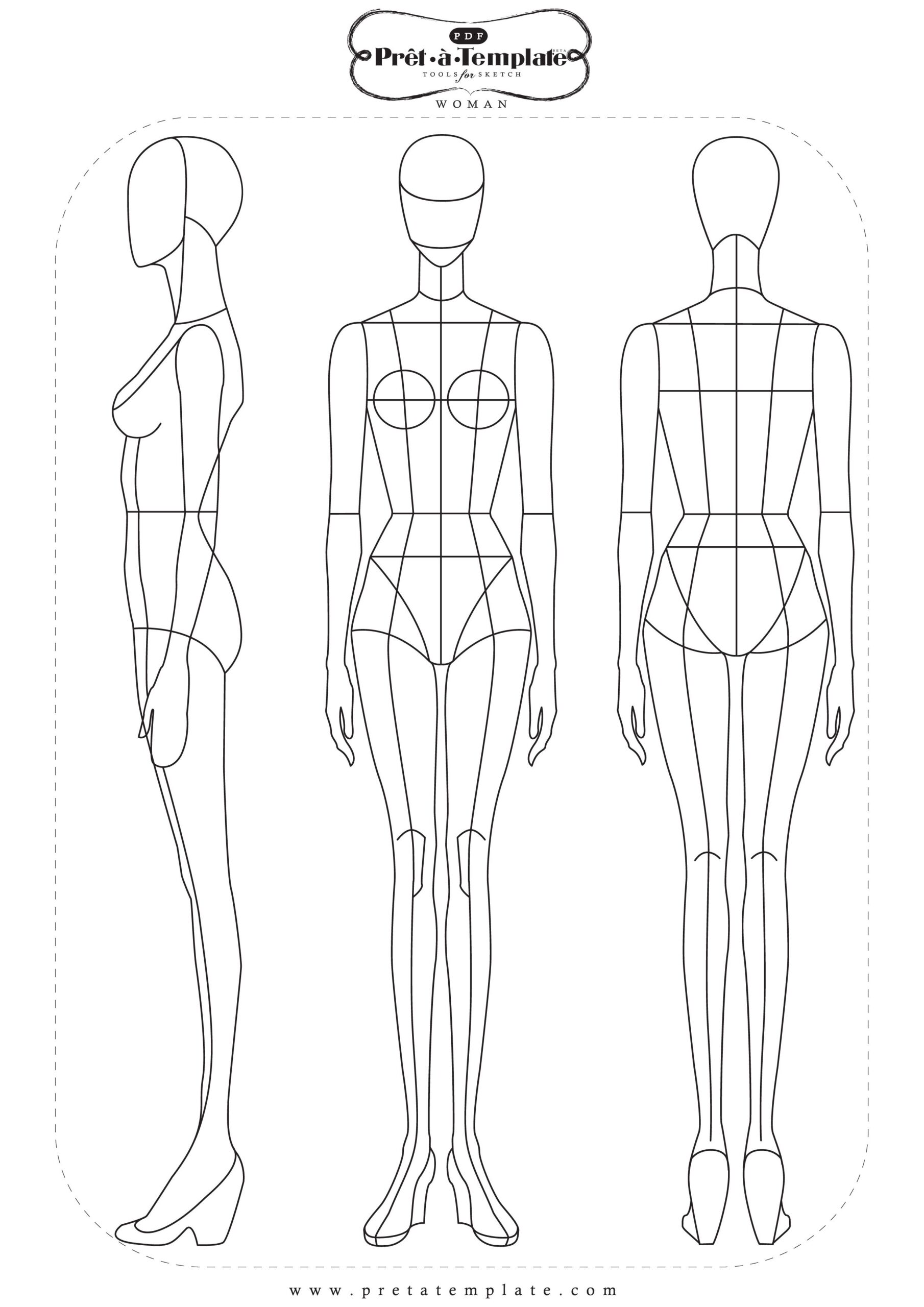 Printable Female Body Template Printable Word Searches
