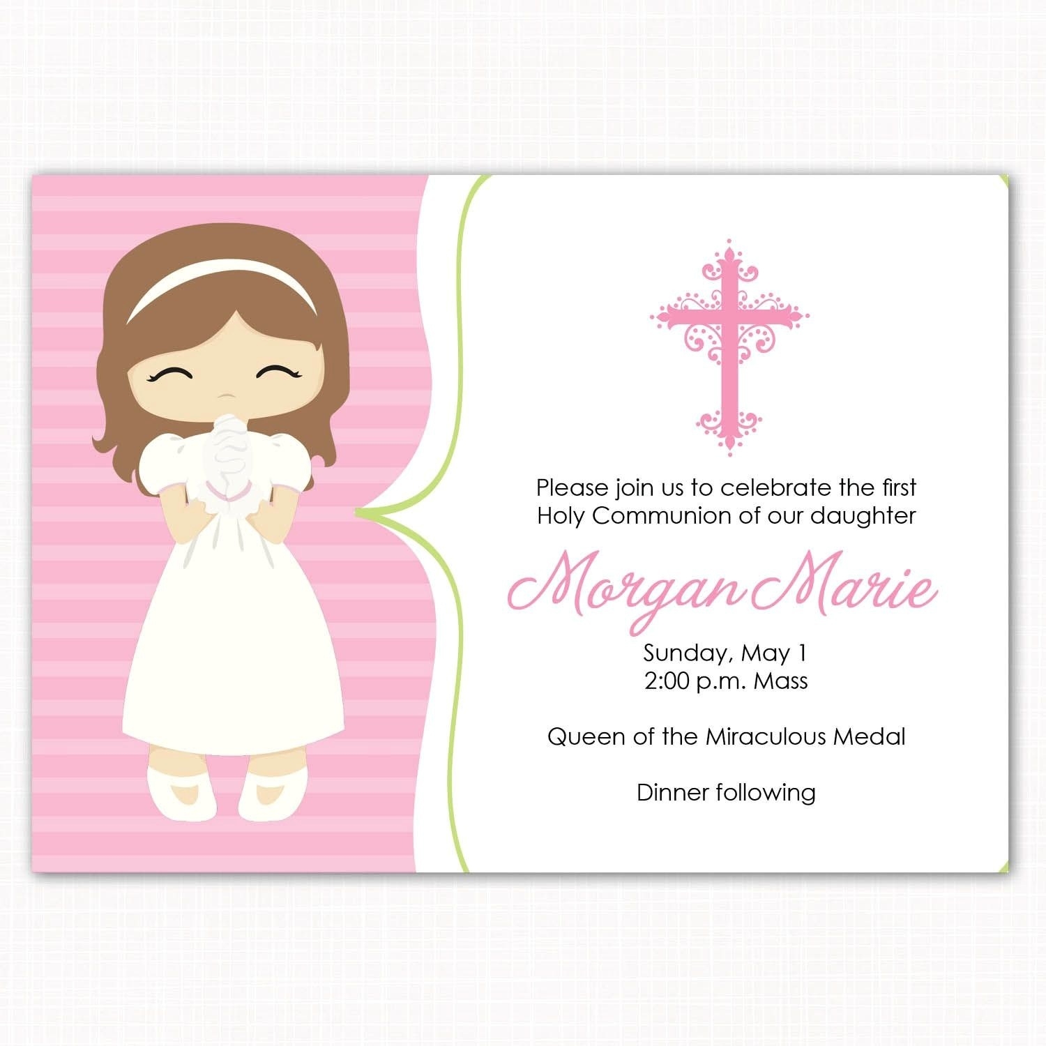 printable first communion card templates free