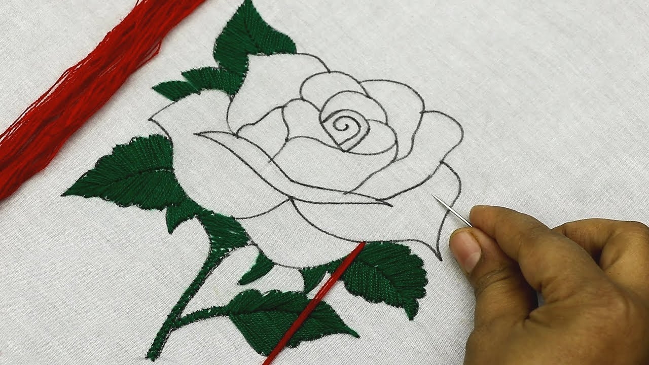 Printable Flower Embroidery Designs Drawing