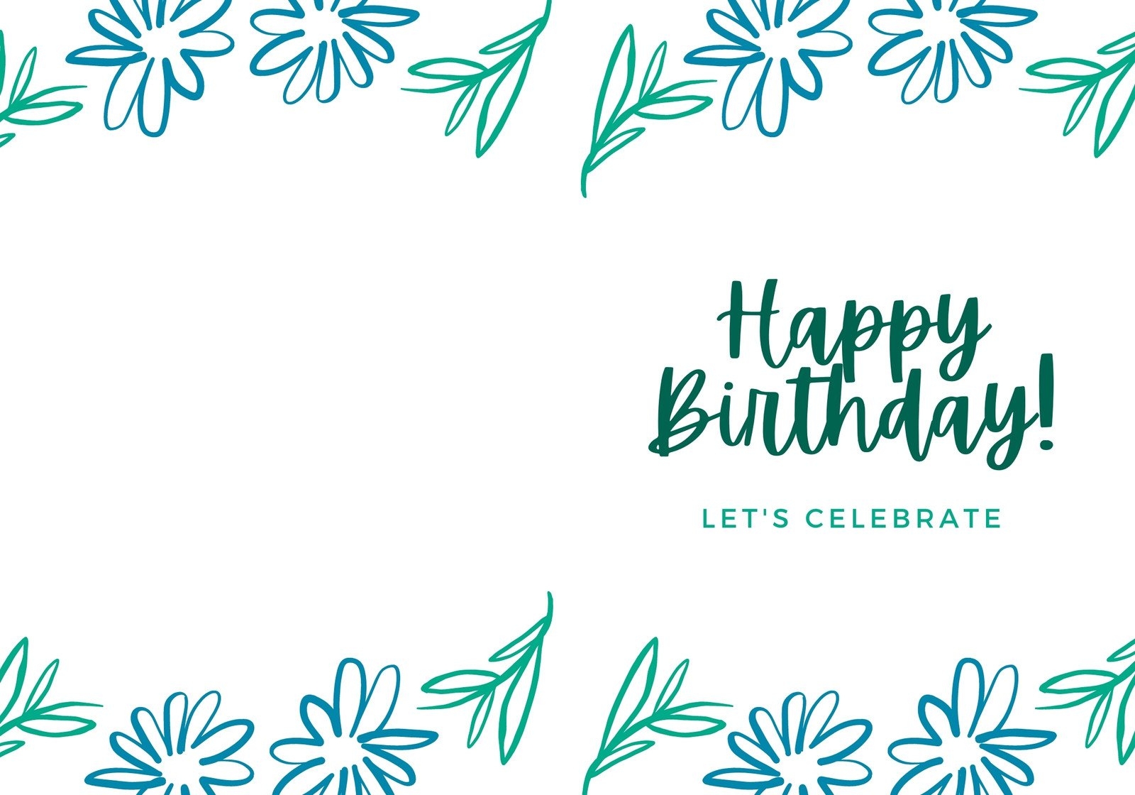 Printable Foldable Birthday Card Template