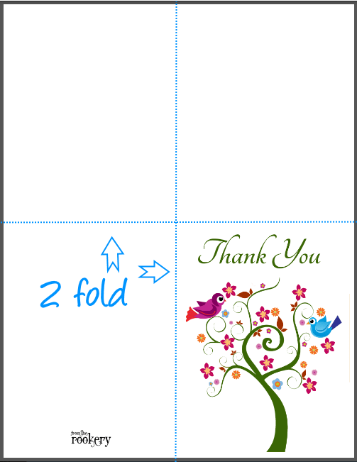 printable foldable thank you card template