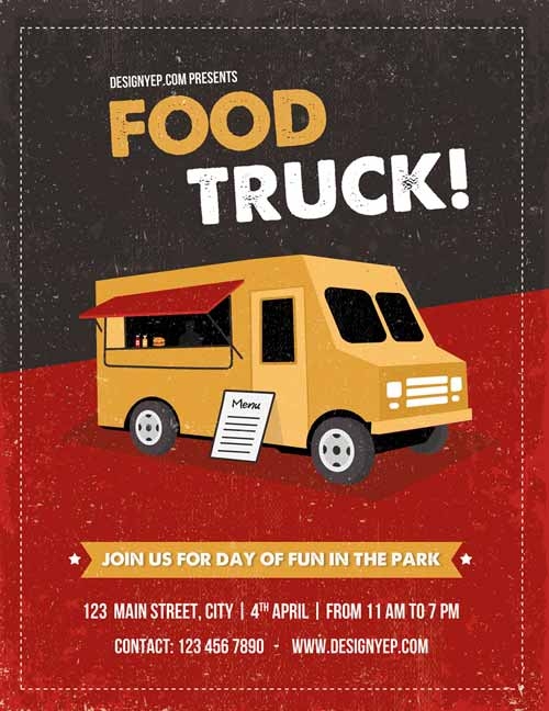 Printable Food Truck Template