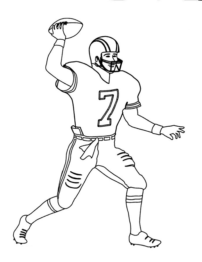 Printable Football Color Sheets Activity Shelter
