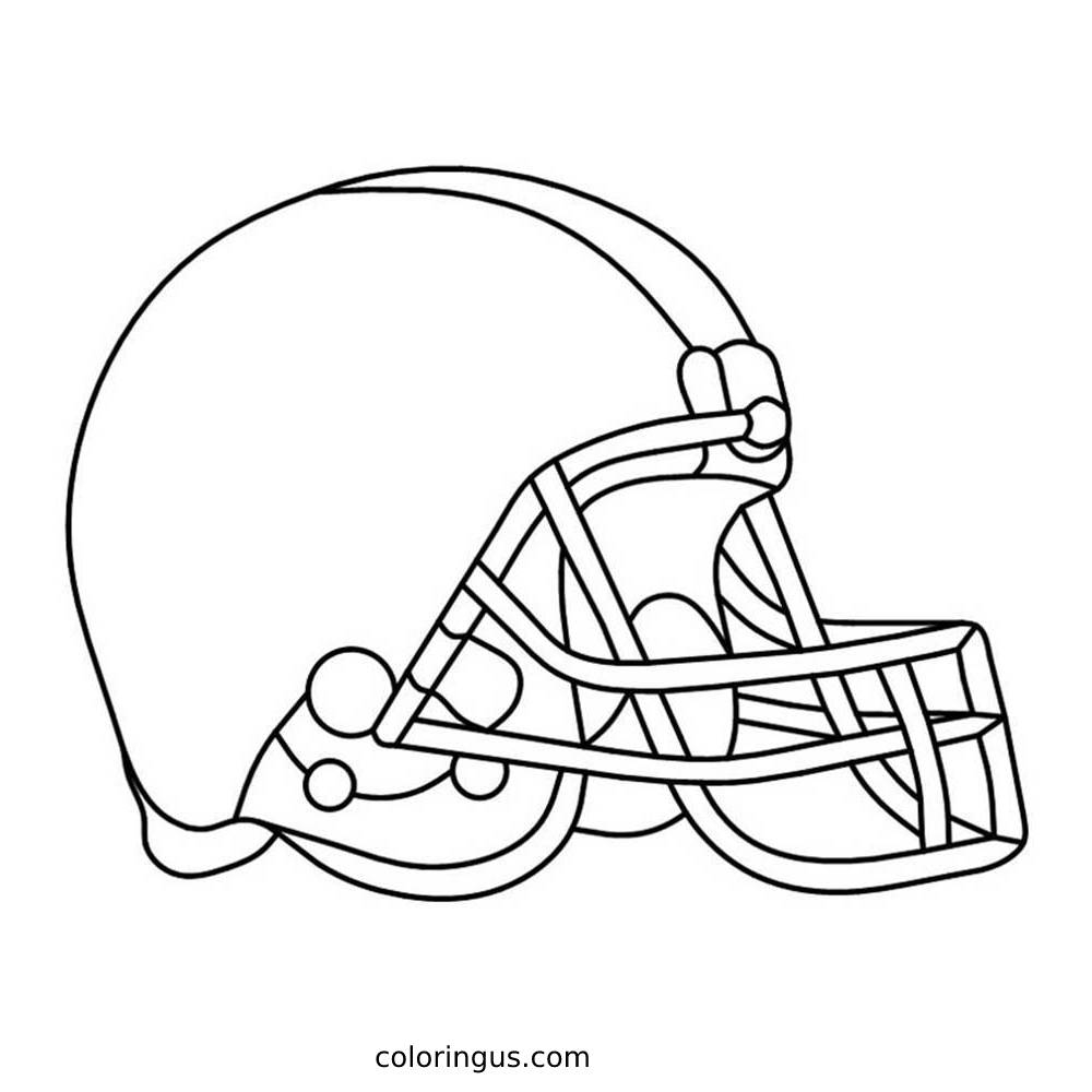 Printable Football Coloring Page Free Printable PDF 