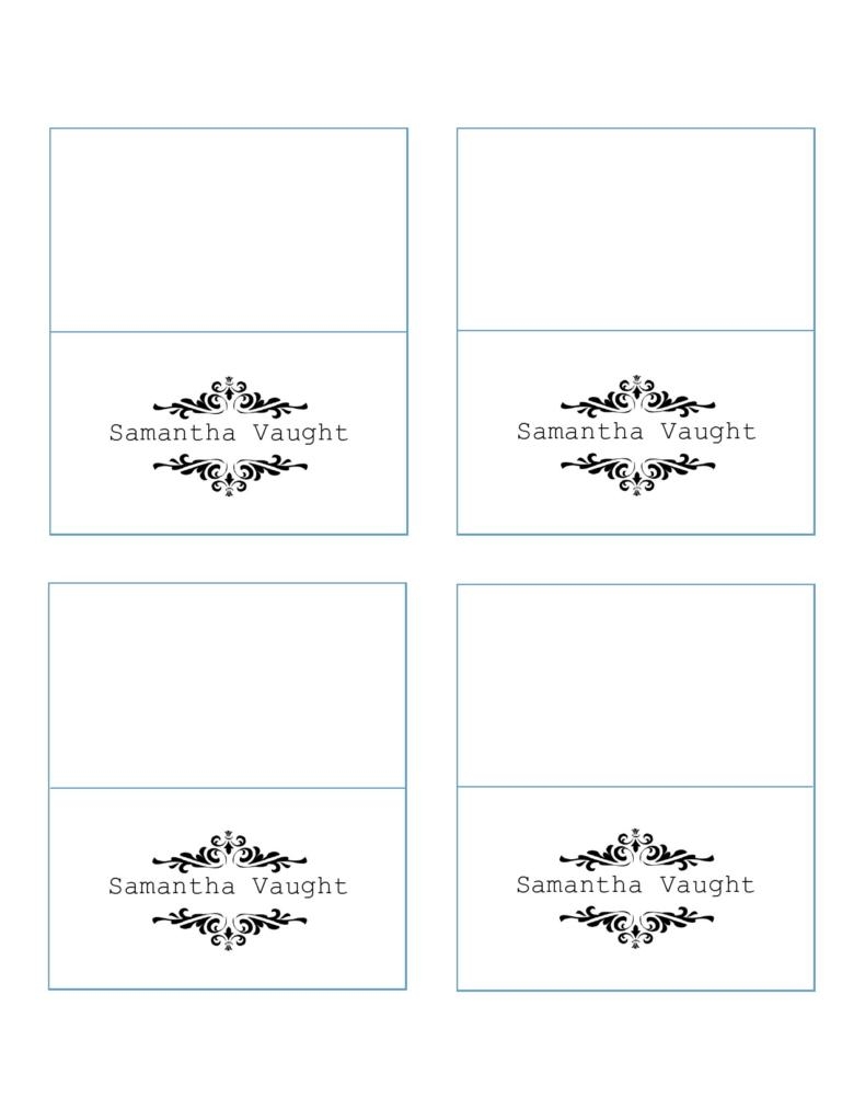 microsoft word printable free place card template 6 per sheet