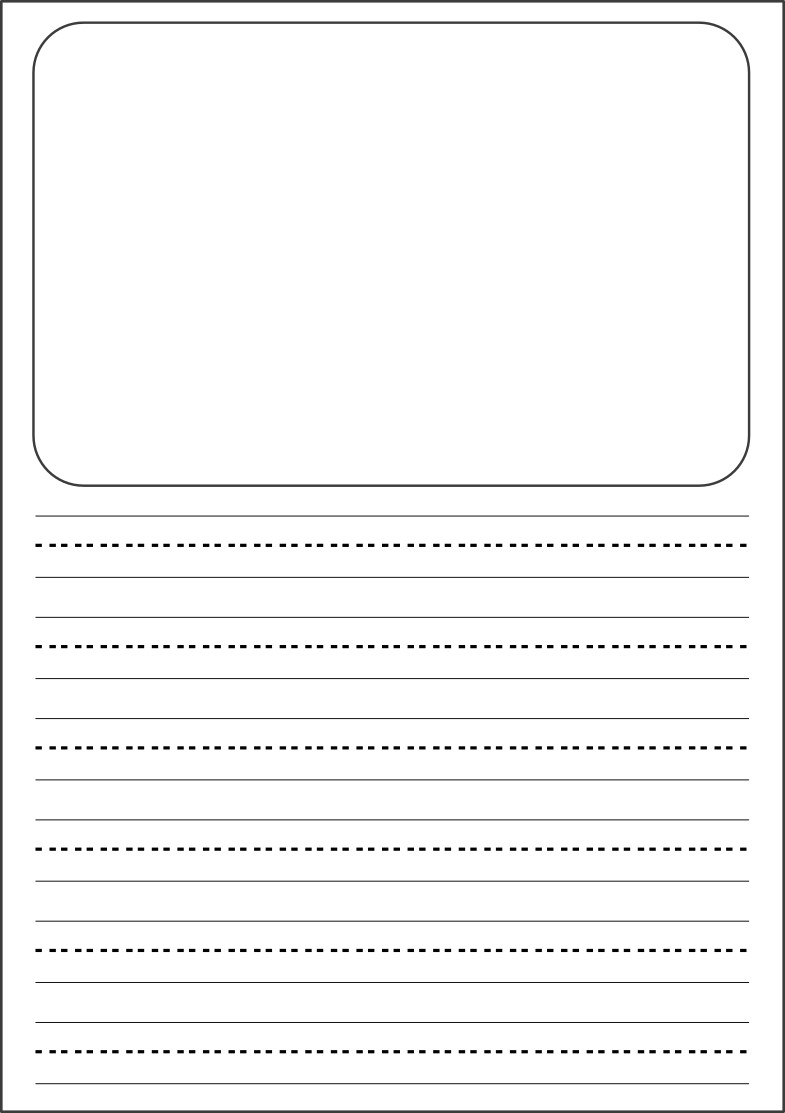 Printable Free Writing Paper With Picture Box Pdf Printable Word Searches