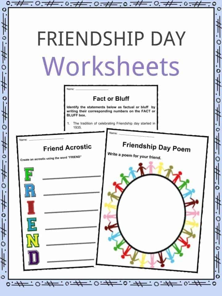 Printable Friendship Activities
