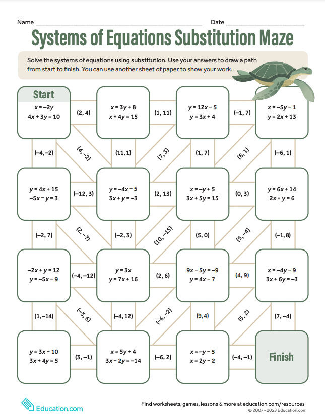 Printable Fun Worksheets For 6th Graders