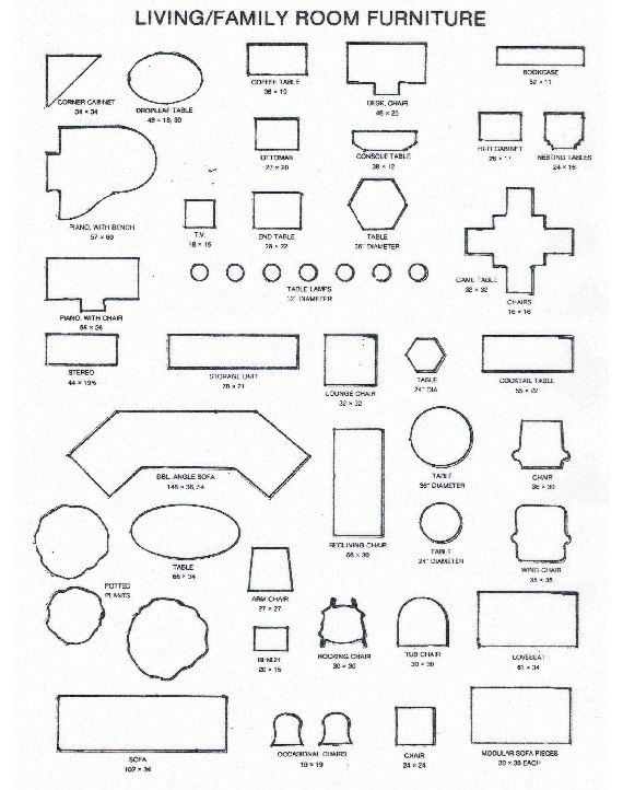 Printable Furniture Templates Interior Design Template Computer Lab 