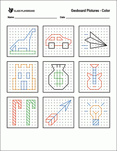 geoboard designs printable