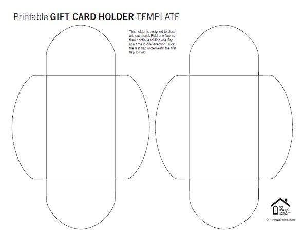 Printable Gift Card Holder Templates Artofit
