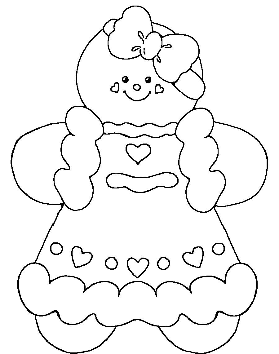 printable picture of gingerbread man