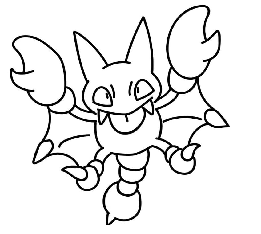 Printable Gligar Pokemon Coloring Page Free Printable Coloring Pages 