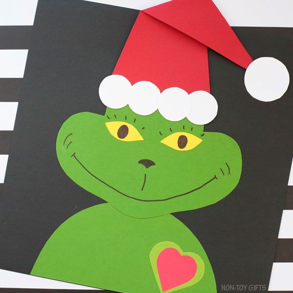 printable grinch craft template