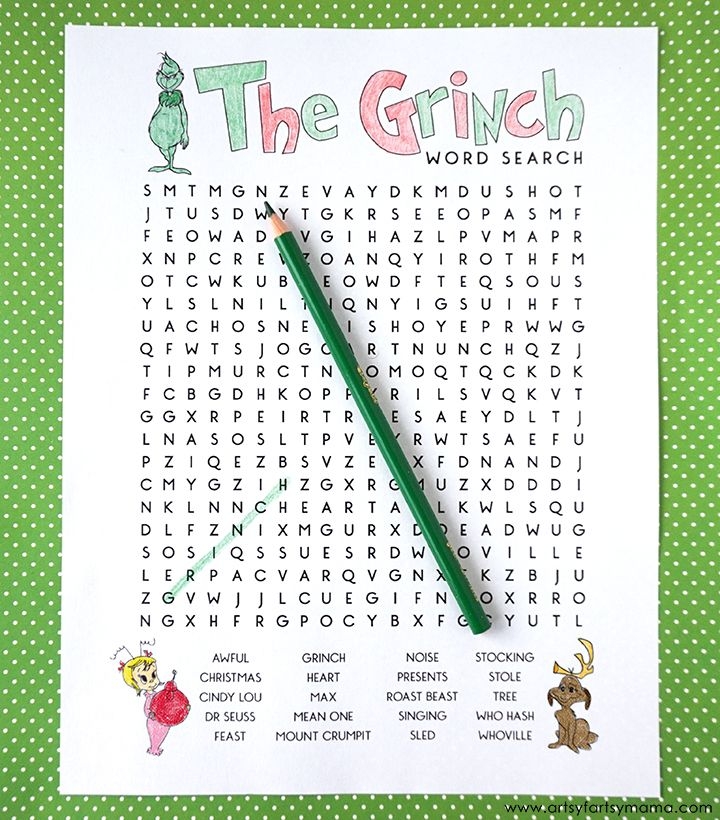 Printable Grinch Games