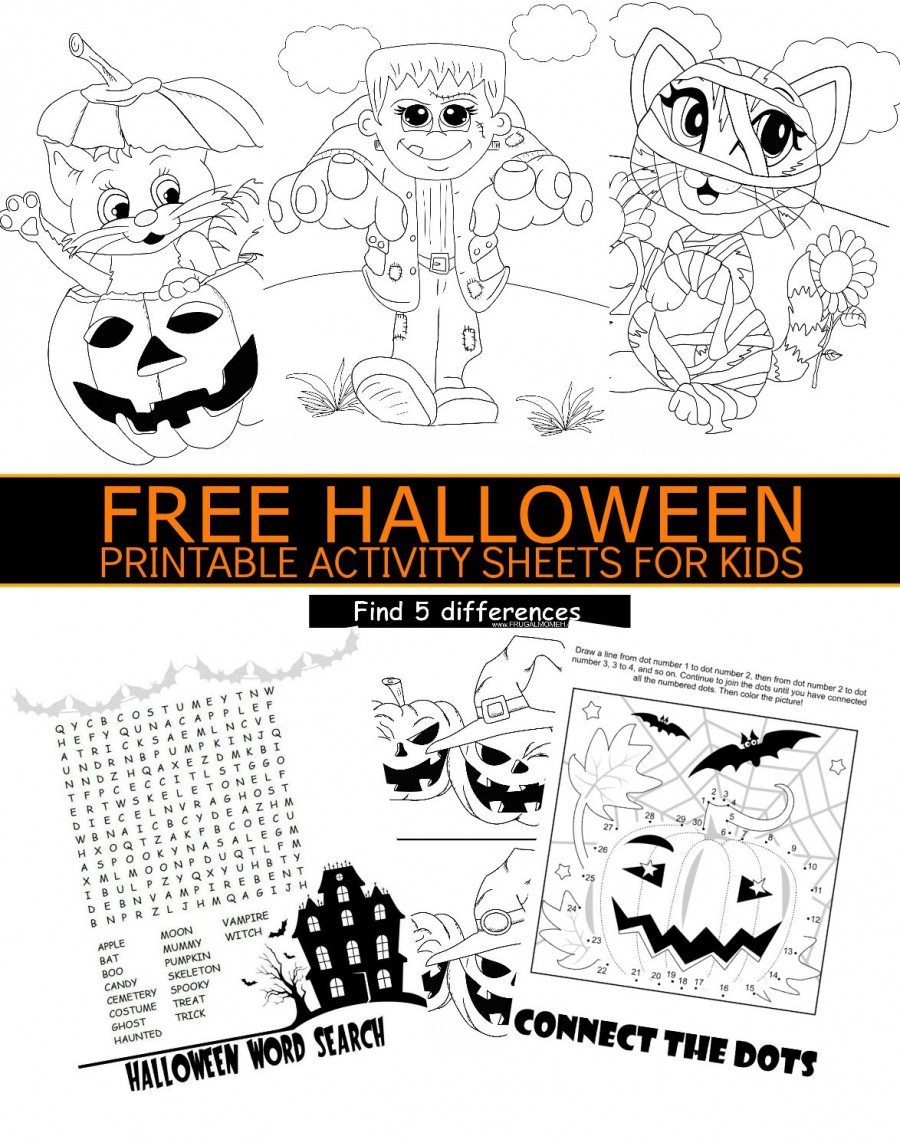 halloween activity sheets and printables