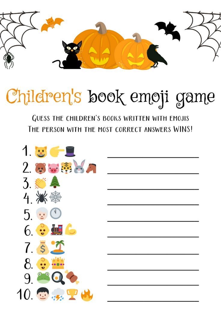 Printable Halloween Baby Shower Games 5x7 Halloween Baby Etsy 