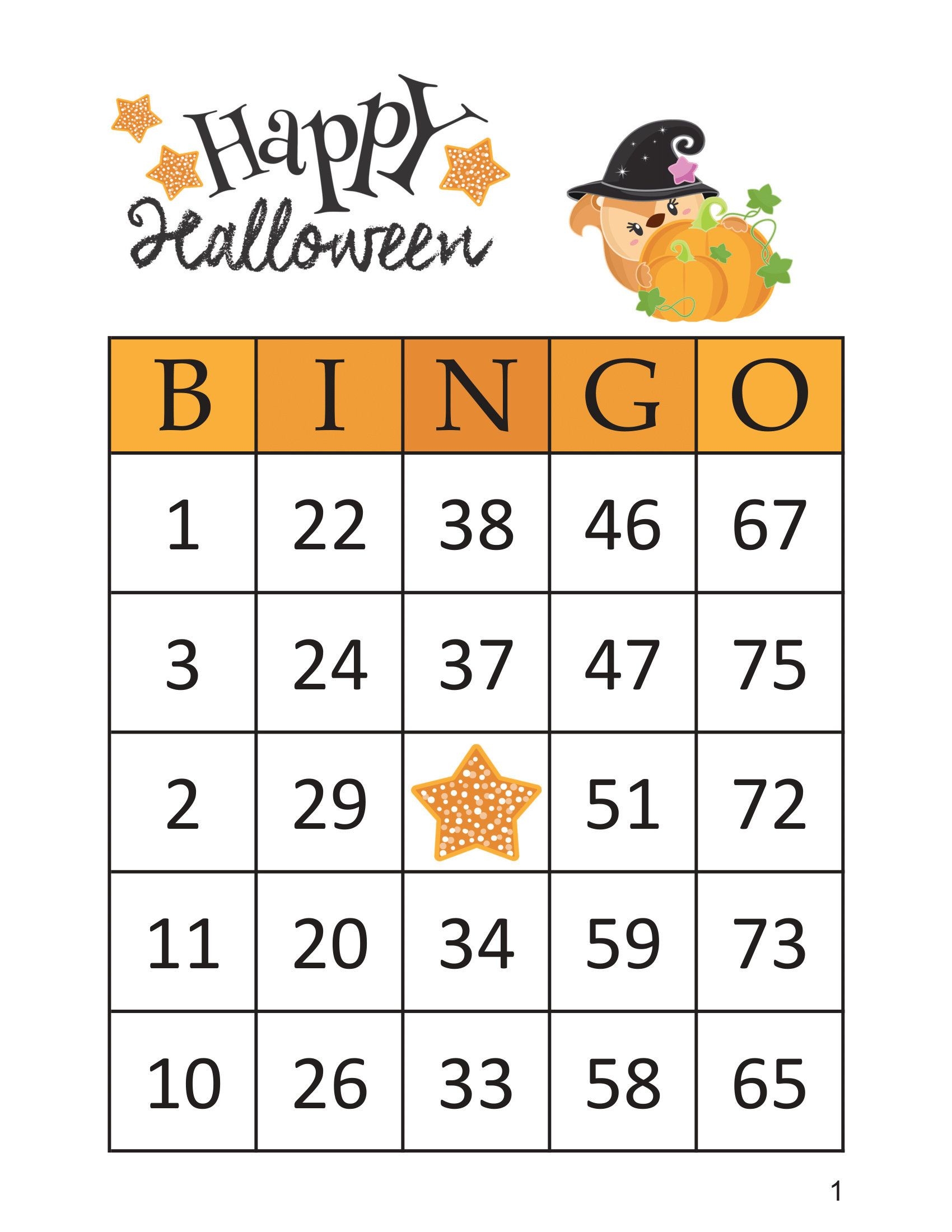 Printable Halloween Bingo Game Printable JD Discover The Fascinating 
