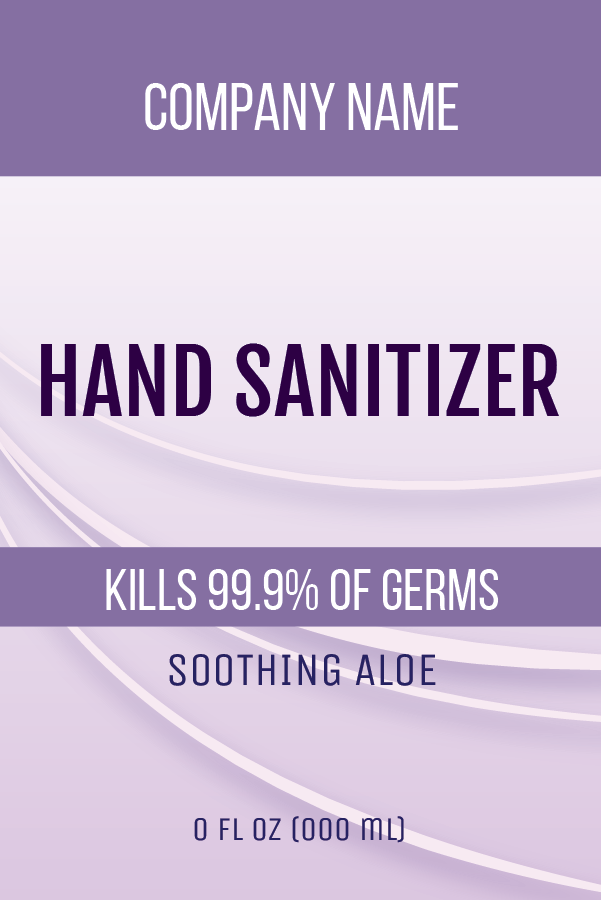 Printable Hand Sanitizer Label Template Free