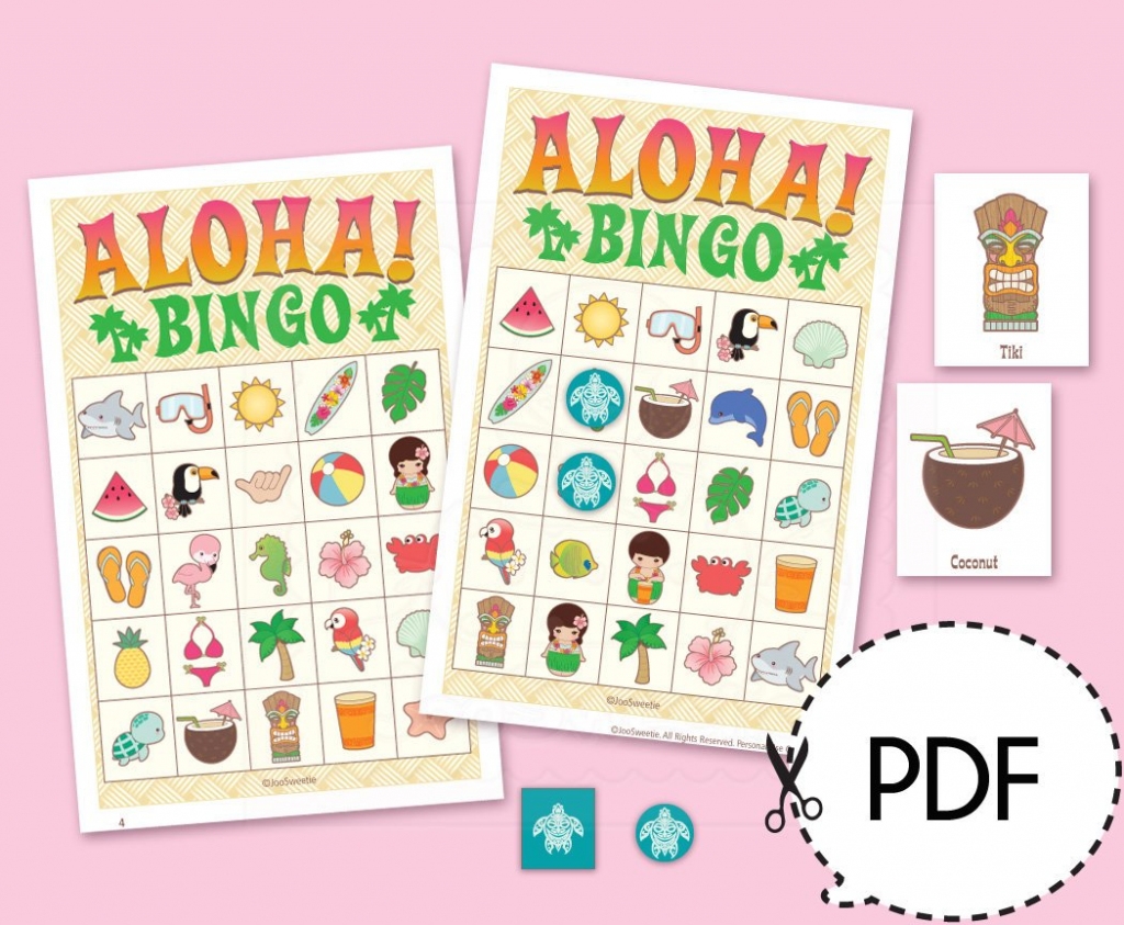 Printable Hawaiian Bingo Cards Printable Card Free