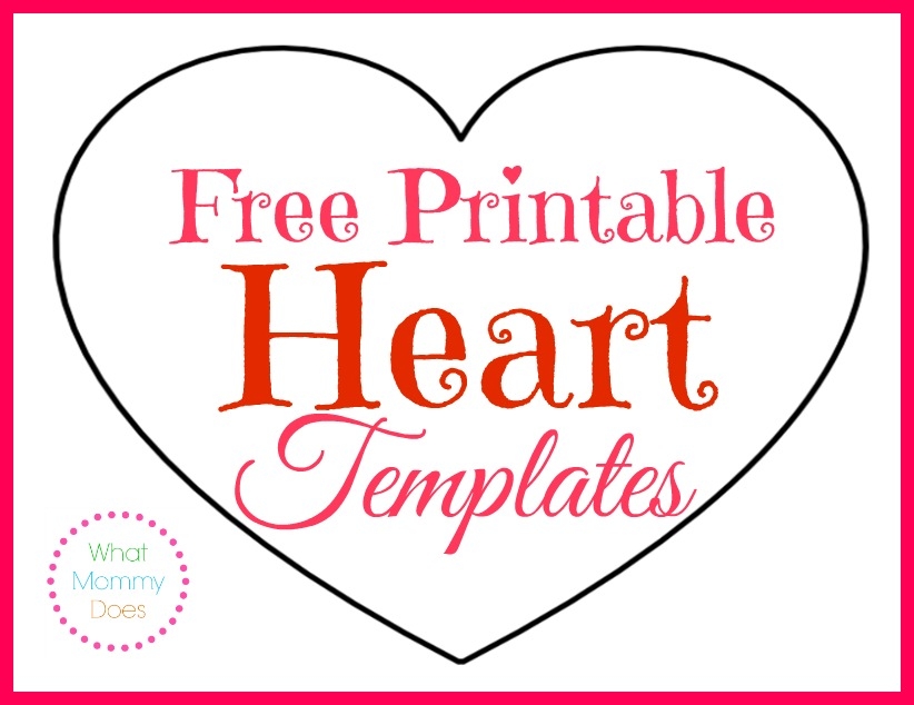 free printable pictures of hearts