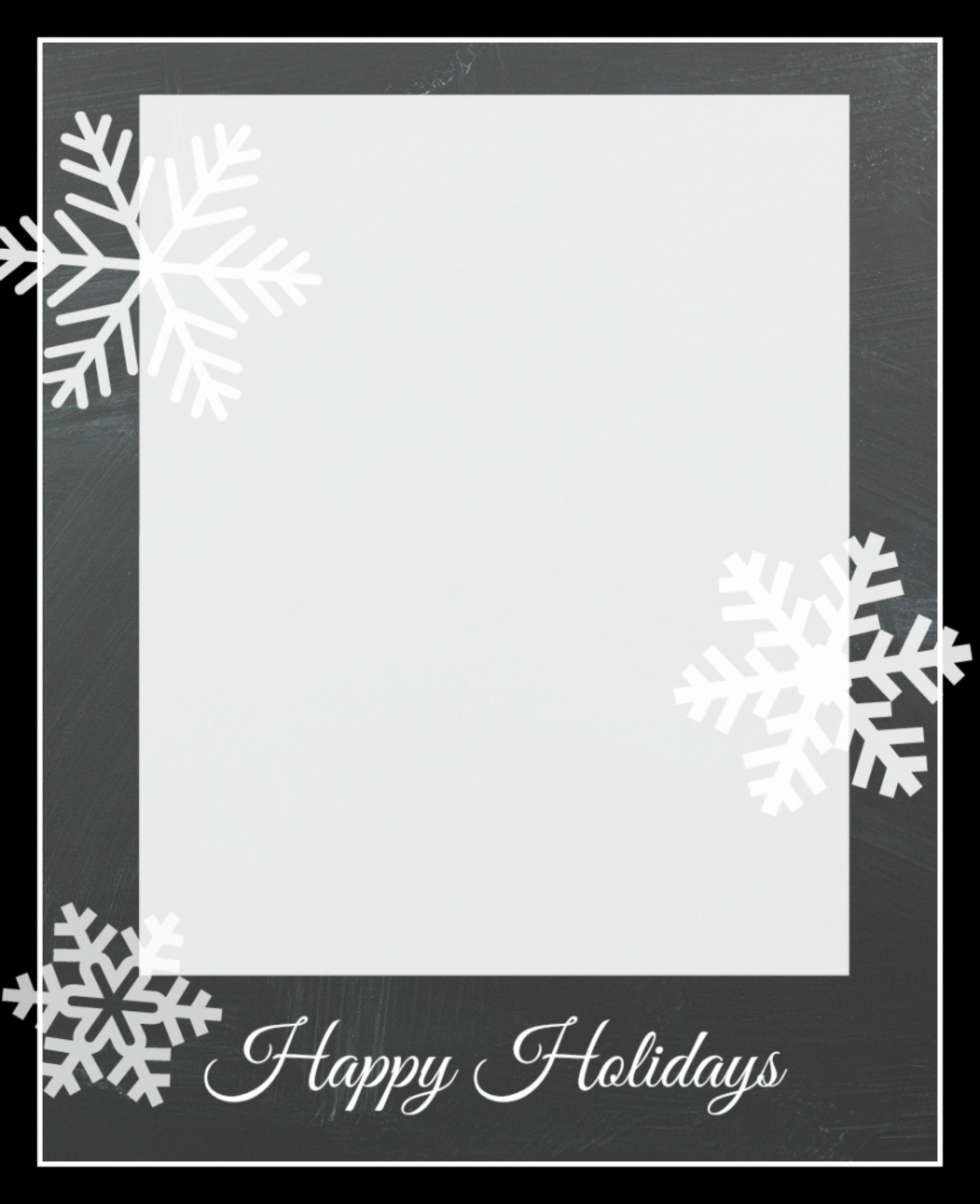 holiday card template printable