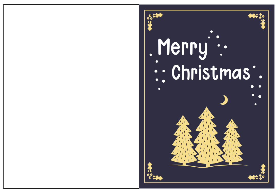 Printable Holiday Card Templates