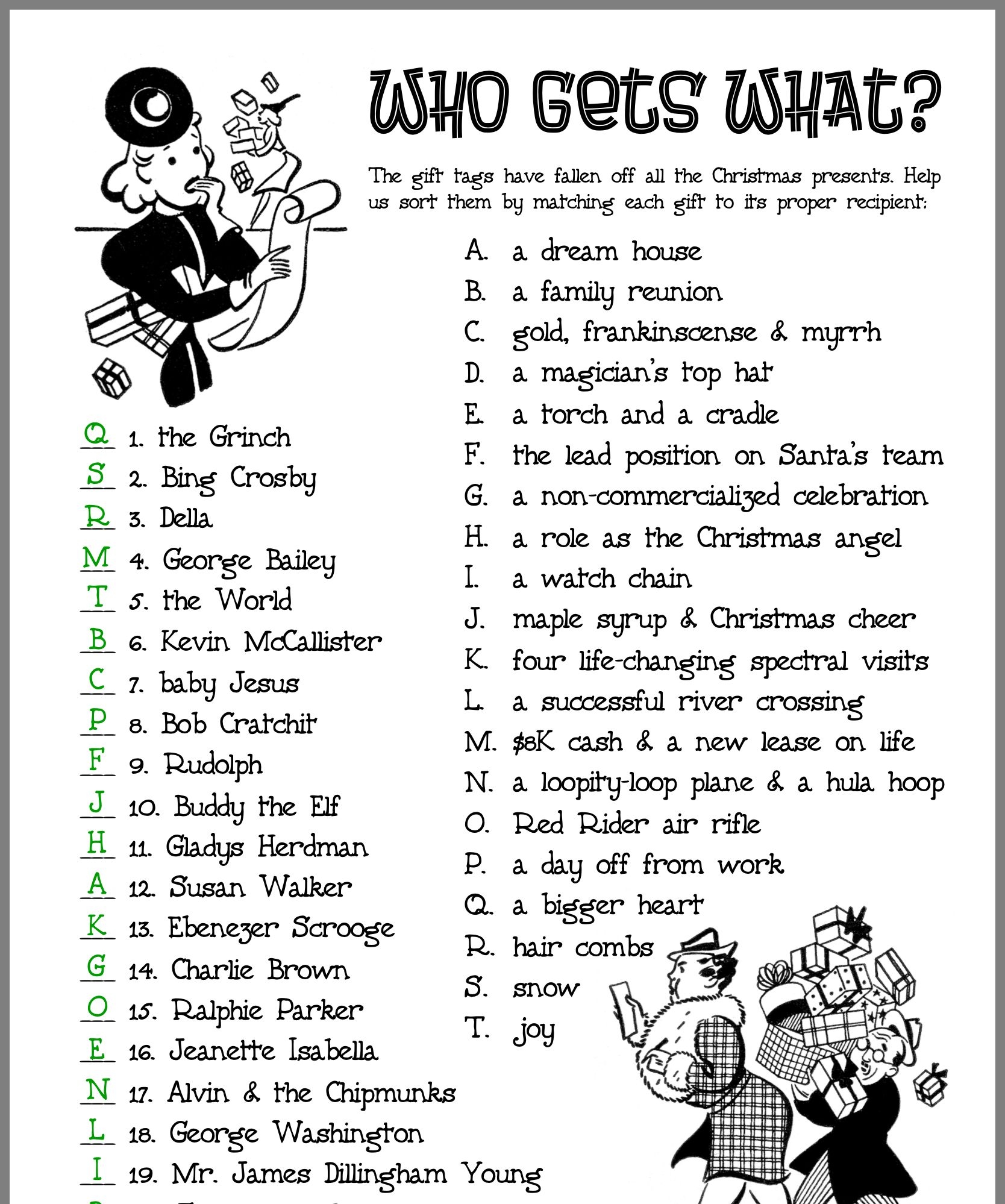 Printable Holiday Games Printable Calendars AT A GLANCE