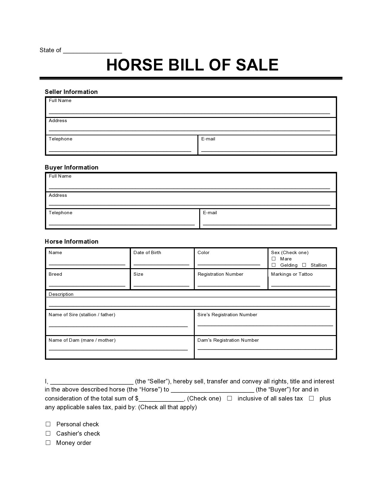 printable horse pictures