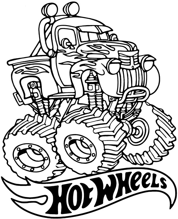 printable monster truck pictures