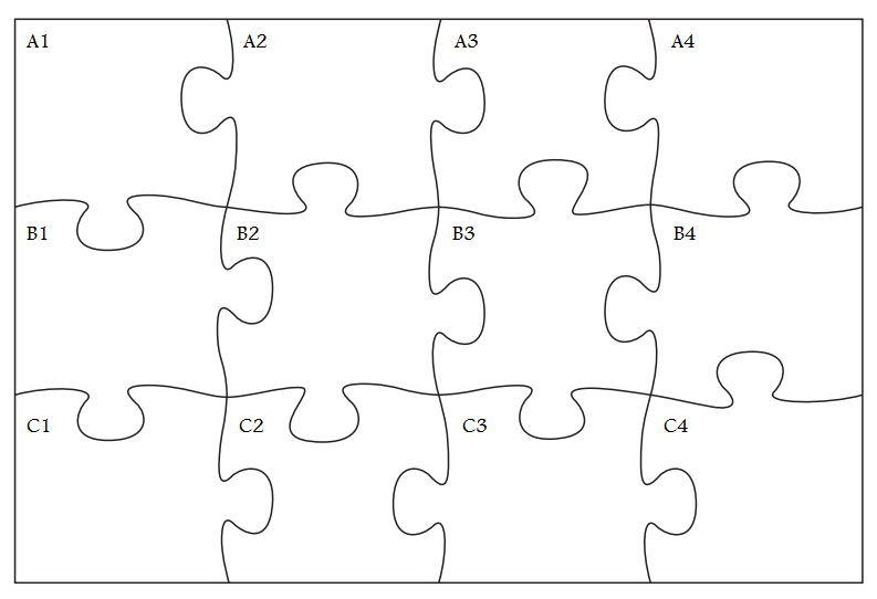 Printable Jigsaw Puzzle Template