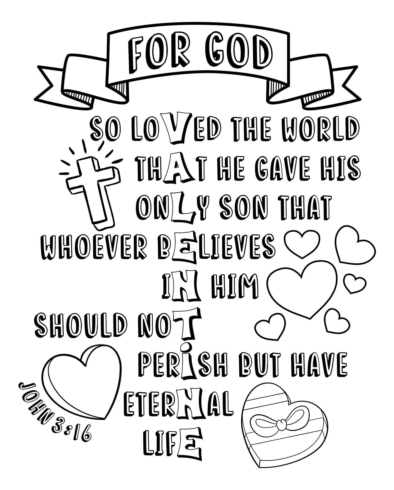 printable john 3:16 activity sheet