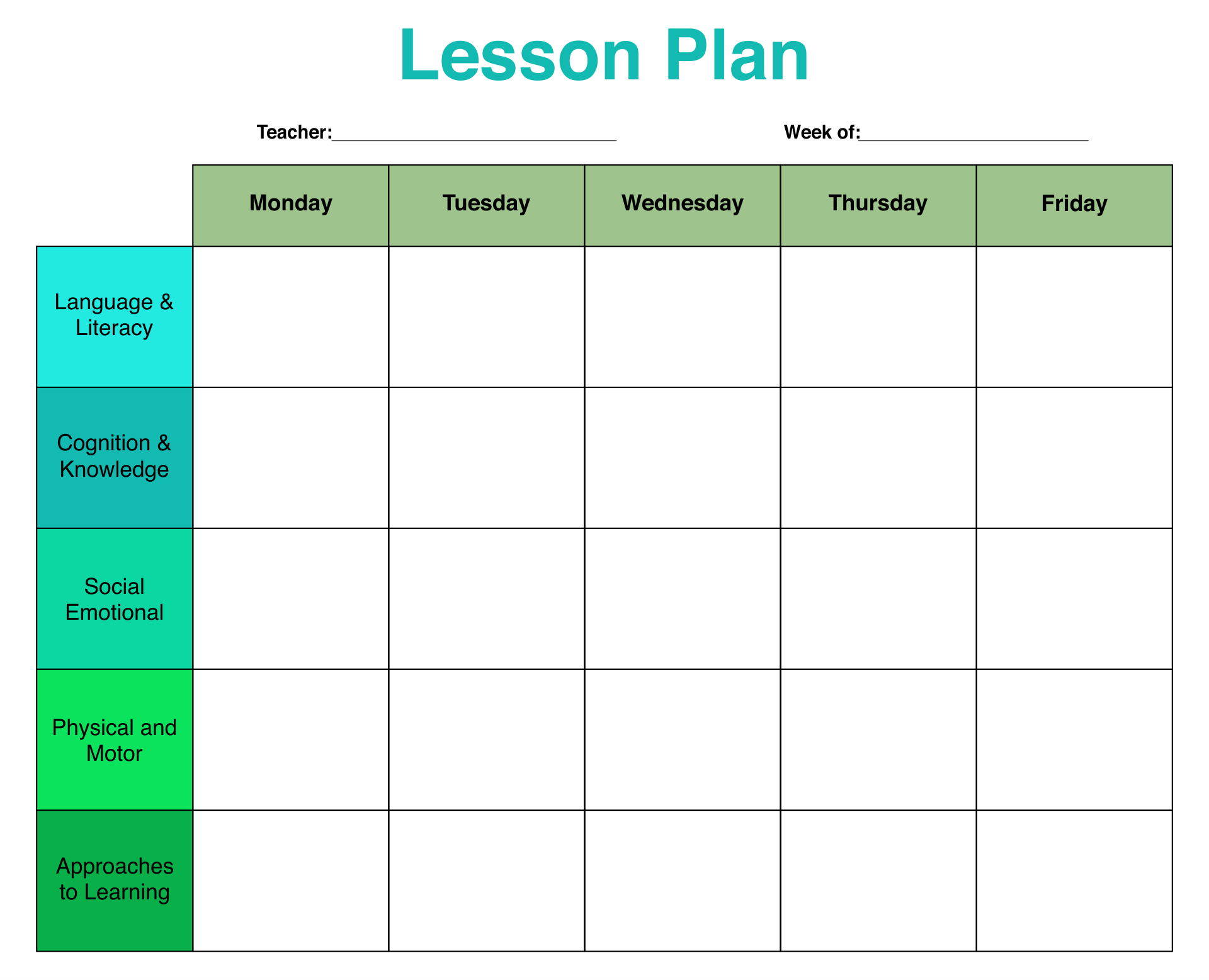 template for lesson plans pdf