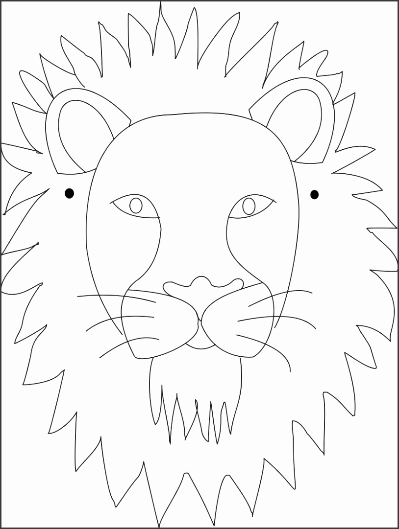printable picture of lion