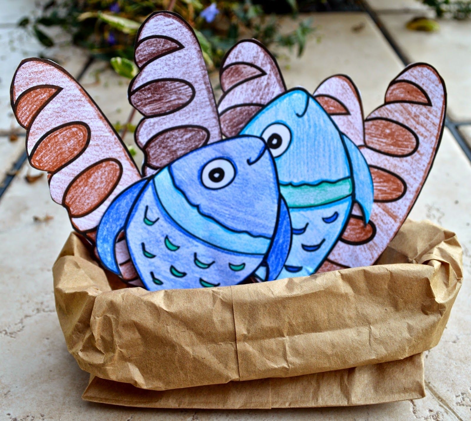 Printable Loaves And Fishes Craft Activity Dev onallcylinders