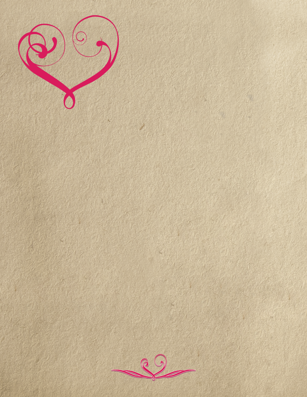 Printable Love Letter Paper