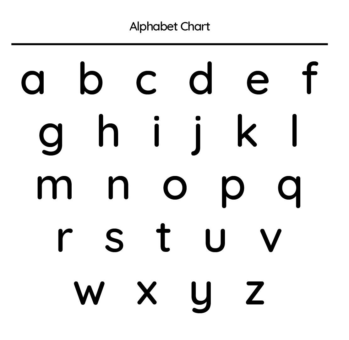 Printable Lowercase Alphabet Letters Free Printable Alphabet Letters