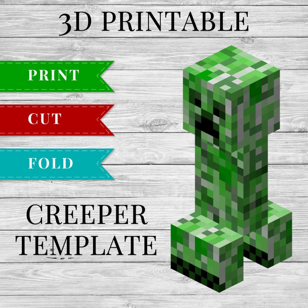 Printable Minecraft Papercraft Printable Calendar