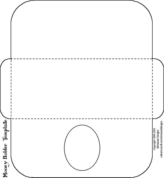 Printable Money Card Holder Template Free