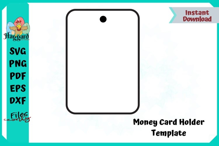 printable money card holder template free