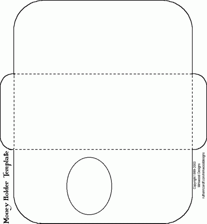 Printable Money Card Holder Template Free